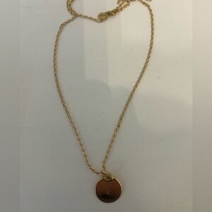 Pandora necklace with letter L